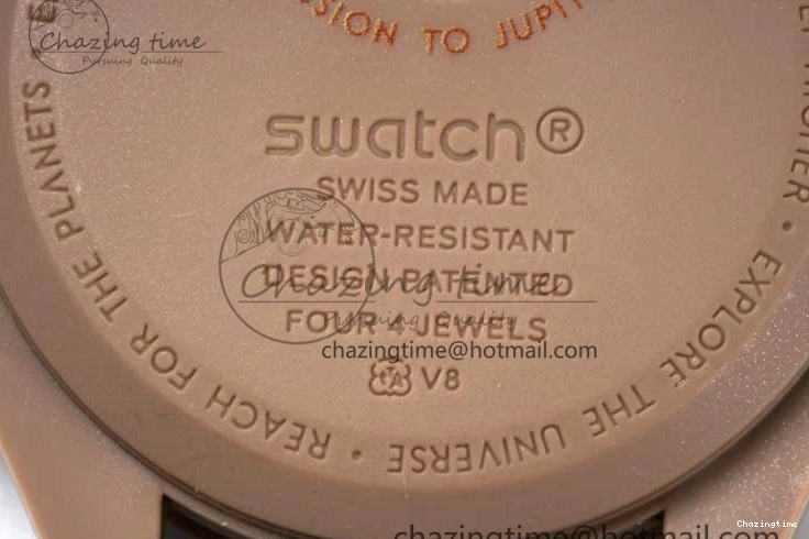 0308 Speedmaster Misson To Jupiter 1:1 Best Edition Brown Dial On Nylon Strap Quartz Breathable 7857